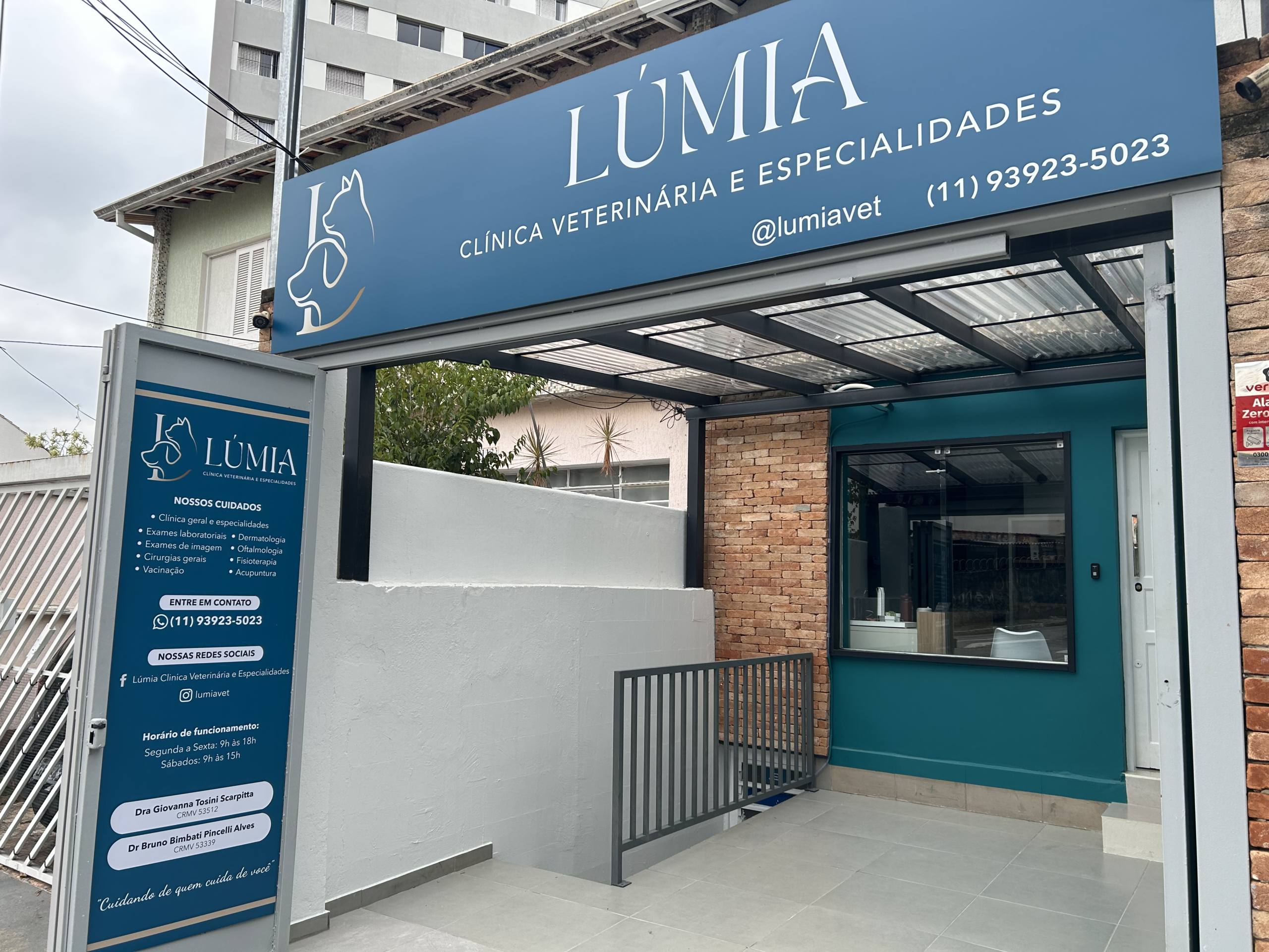 Recepção acolhedora da Lúmia Veterinária